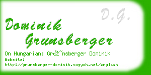 dominik grunsberger business card